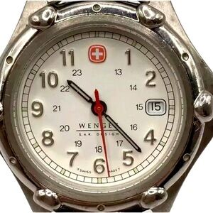 Vintage SWISS Wenger S.A.K Design -Date Dial Stainless Steel Women’s Watch